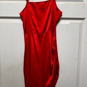 SHEIN Vibrant Red Mini Dress